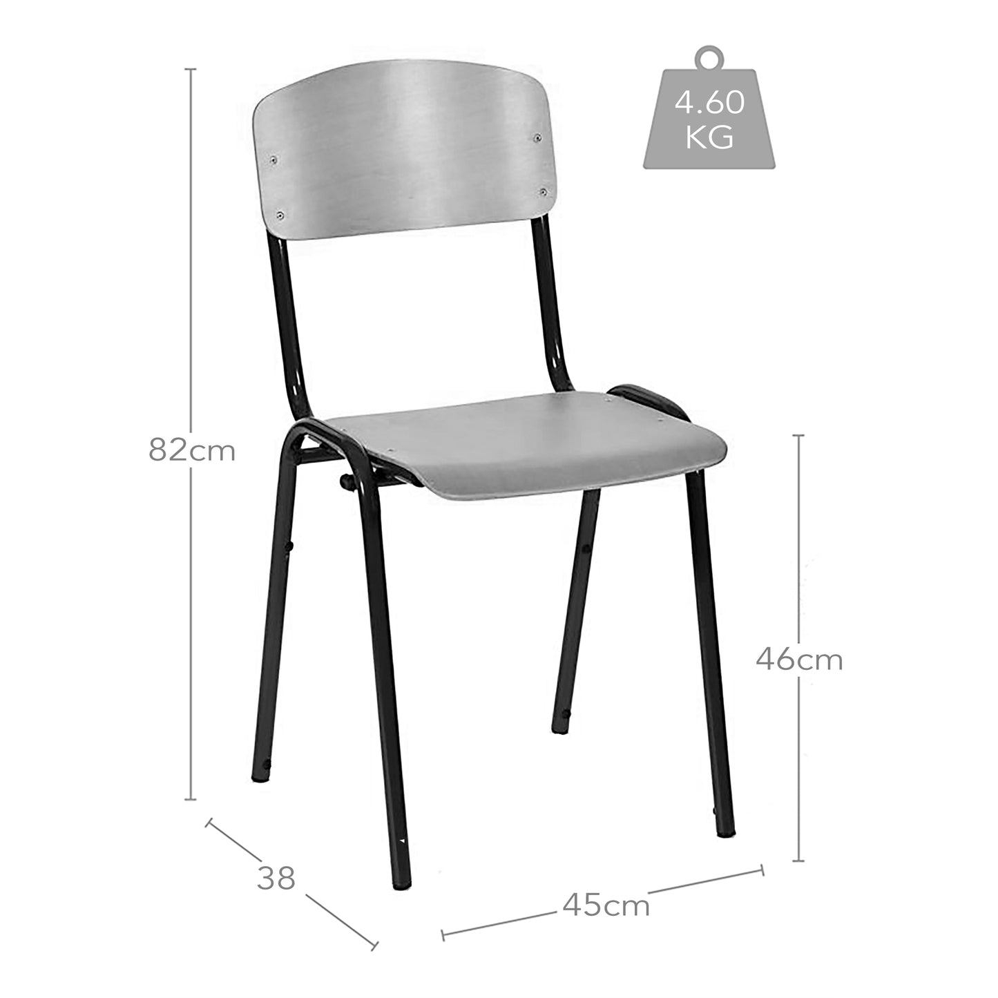 3. Retro French School Chair