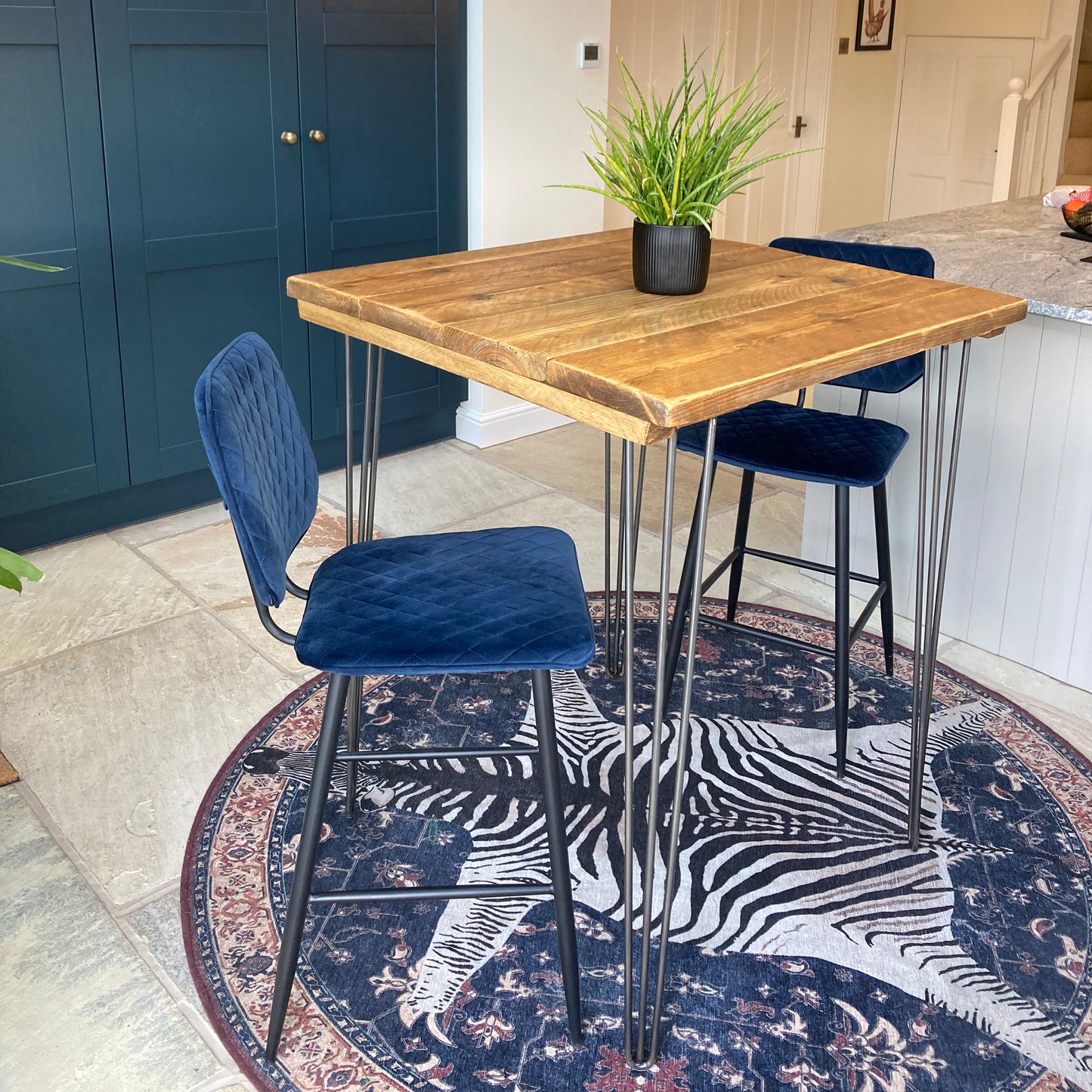 1. Indoor Reclaimed Scaffold Board Poseur Tables