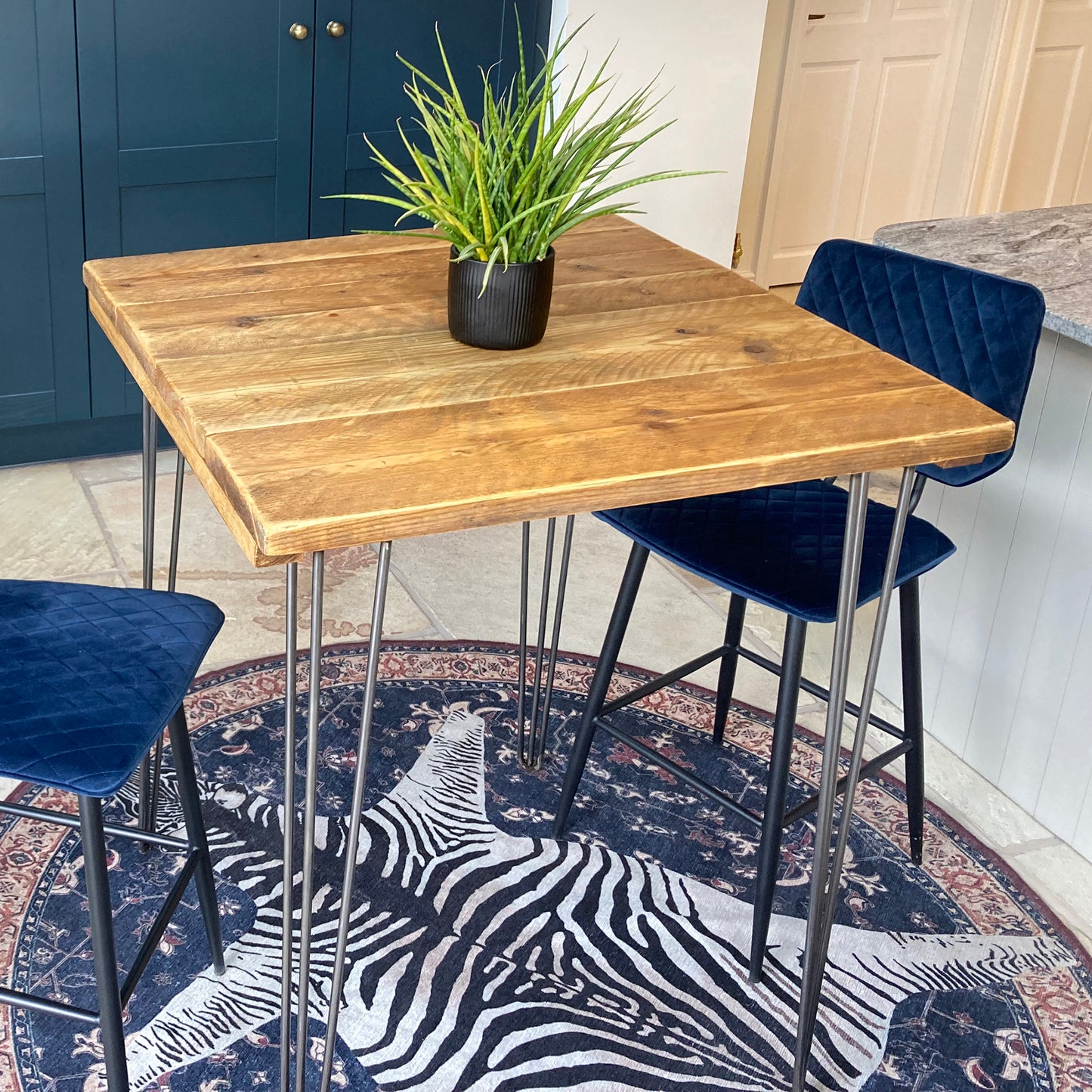1. Indoor Reclaimed Scaffold Board Poseur Tables