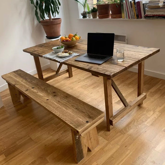 3. Indoor Folding Rustic-style Bench