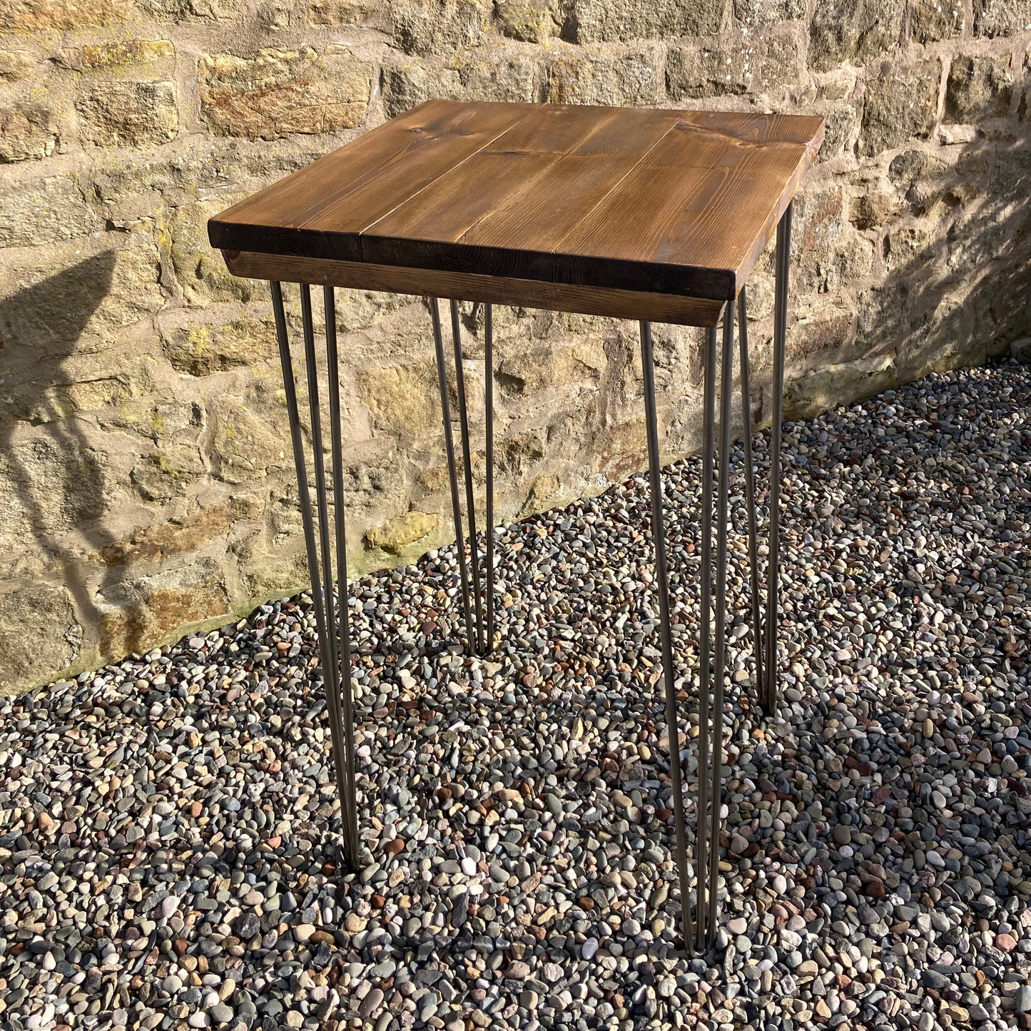 2. Outdoor Rustic-style Poseur Tables