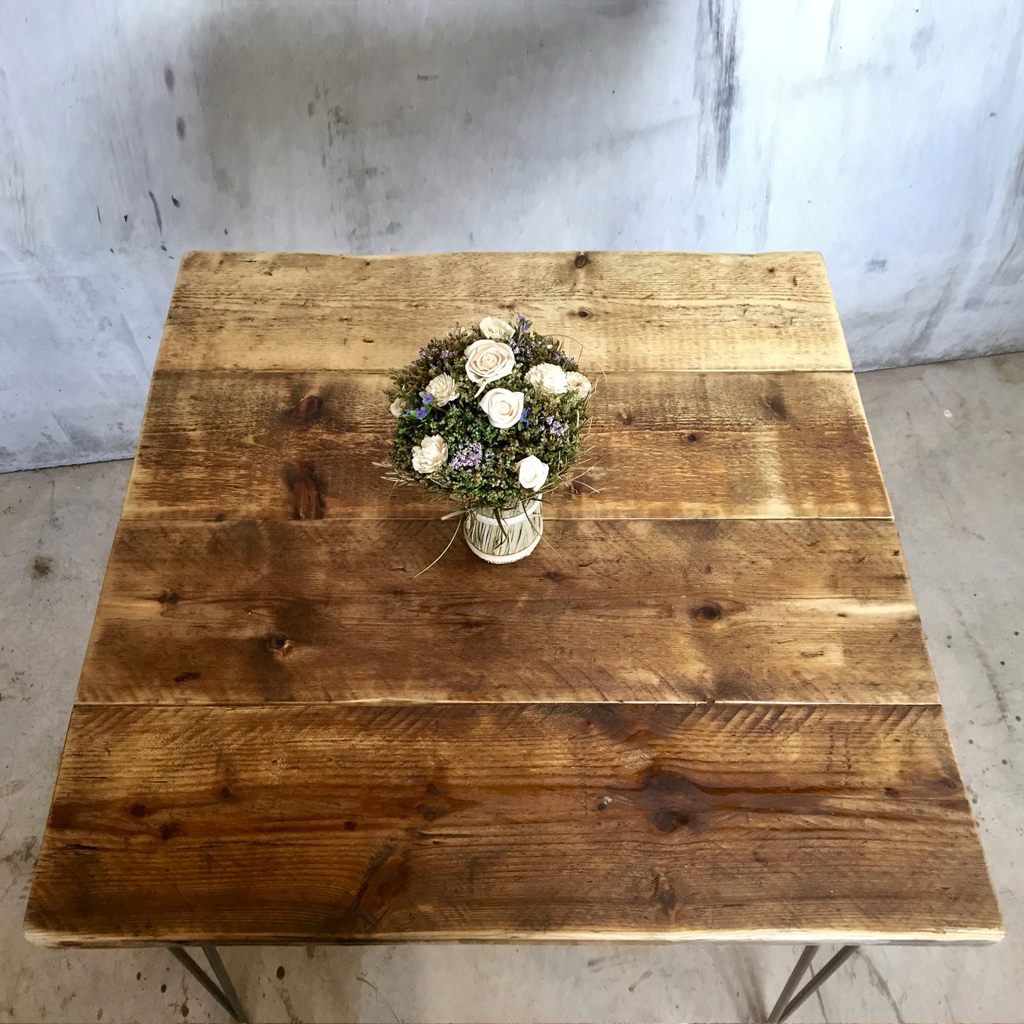 1. Indoor Reclaimed Scaffold Board Dining Tables