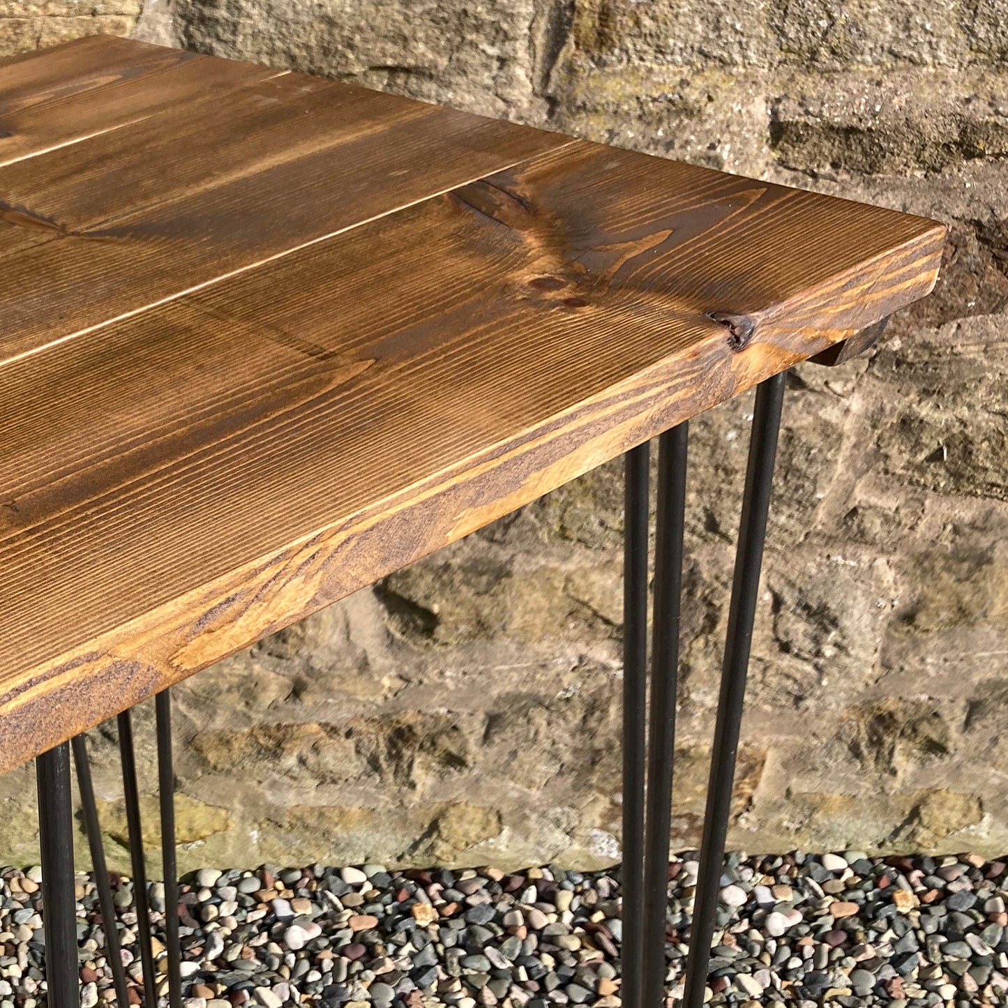 2. Outdoor Rustic-style Poseur Tables