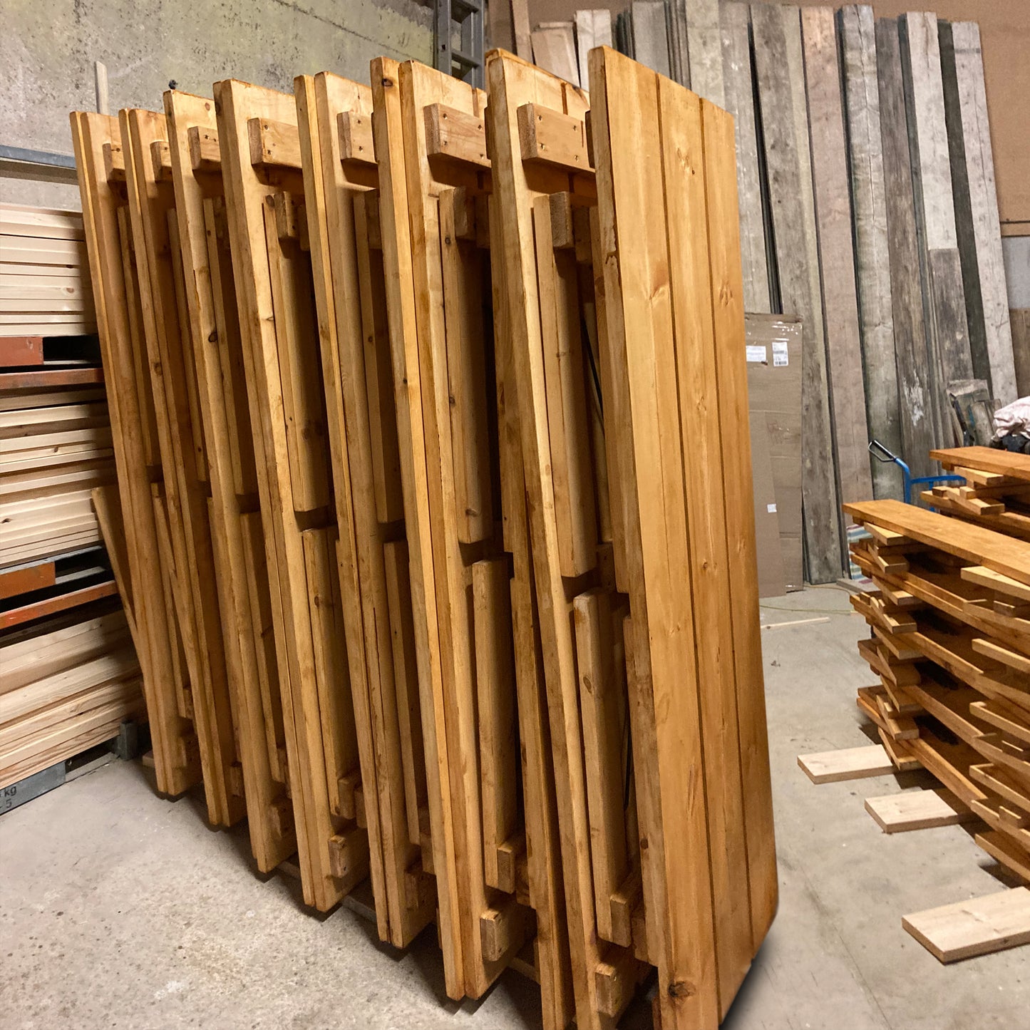 1. Indoor Folding Rustic-style Trestle Table