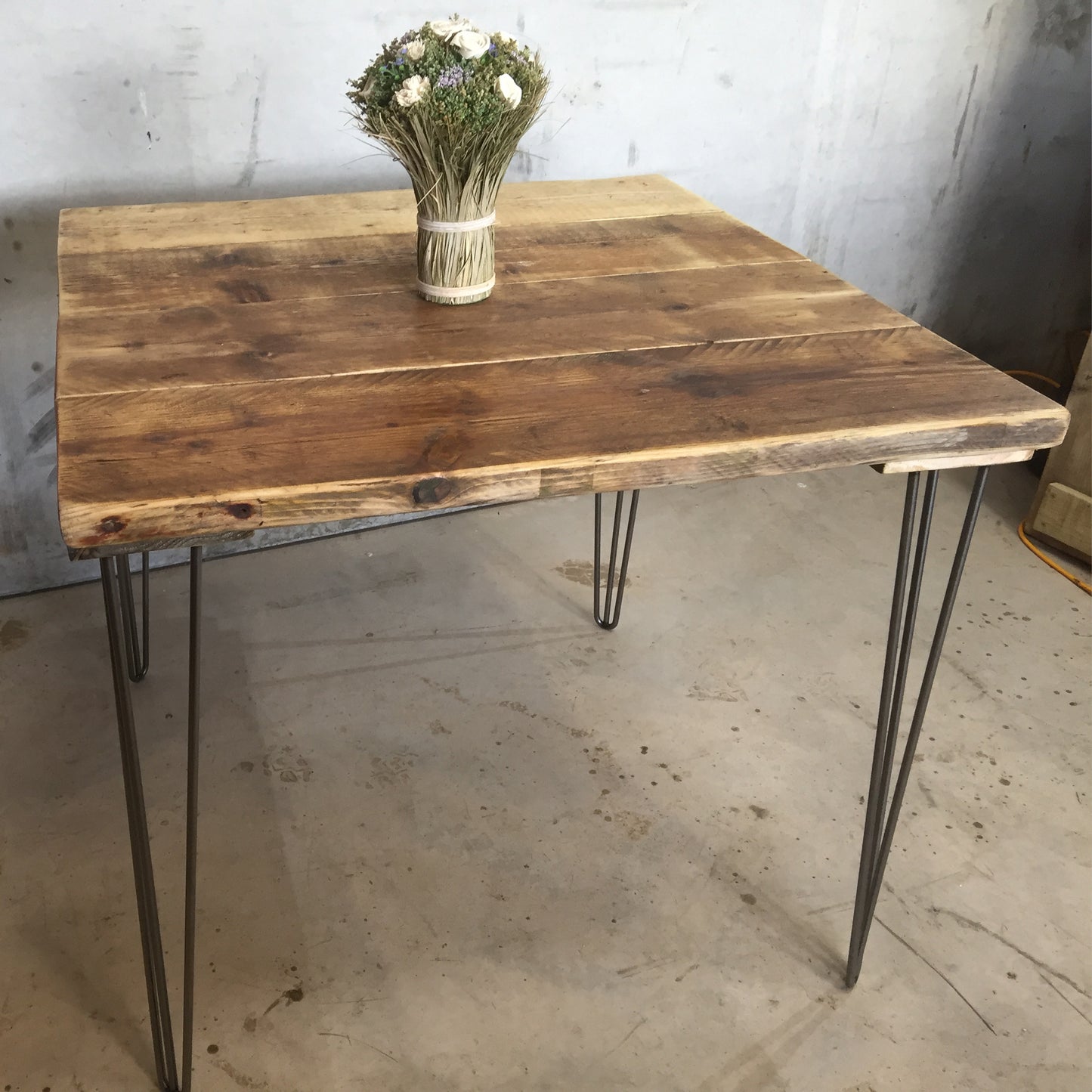 1. Indoor Reclaimed Scaffold Board Dining Tables